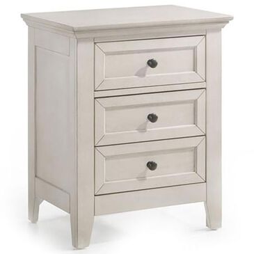 Hawthorne Furniture San Mateo 3-Drawer Nightstand in Rustic White, , large