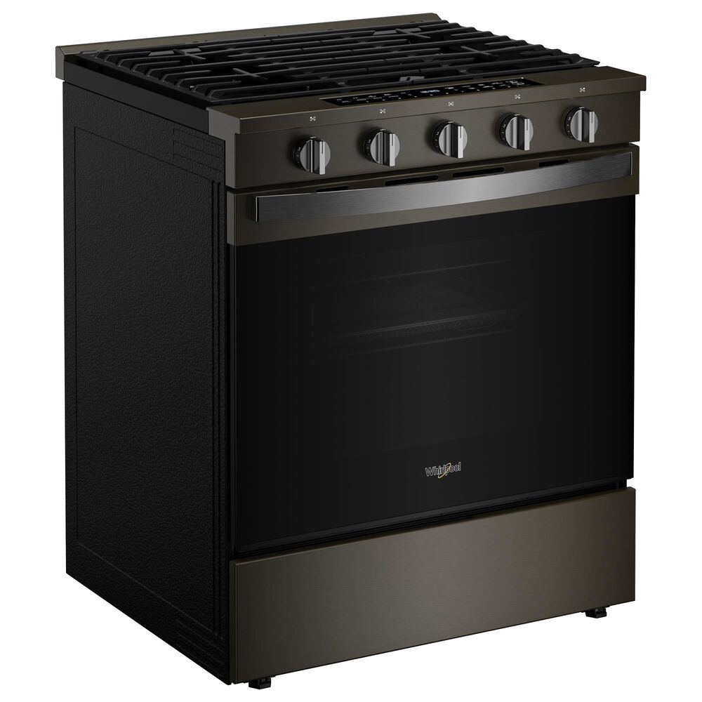 Whirlpool 5.0 Cu. Ft. Slide-In Gas Range in Black Stainless Steel, , large