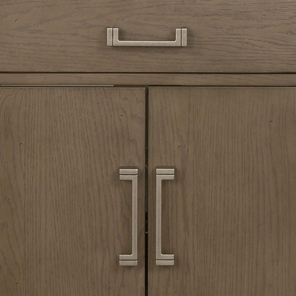 Lexora Home Laurel 48&quot; Single Bathroom Vanity in Grey Oak with White Quartz Top and Rectangular Sink, , large