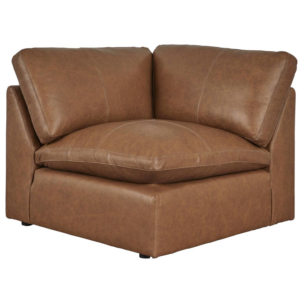 Ashley Emilia 4-Piece Stationary Reversible Sectional in Caramel, , large
