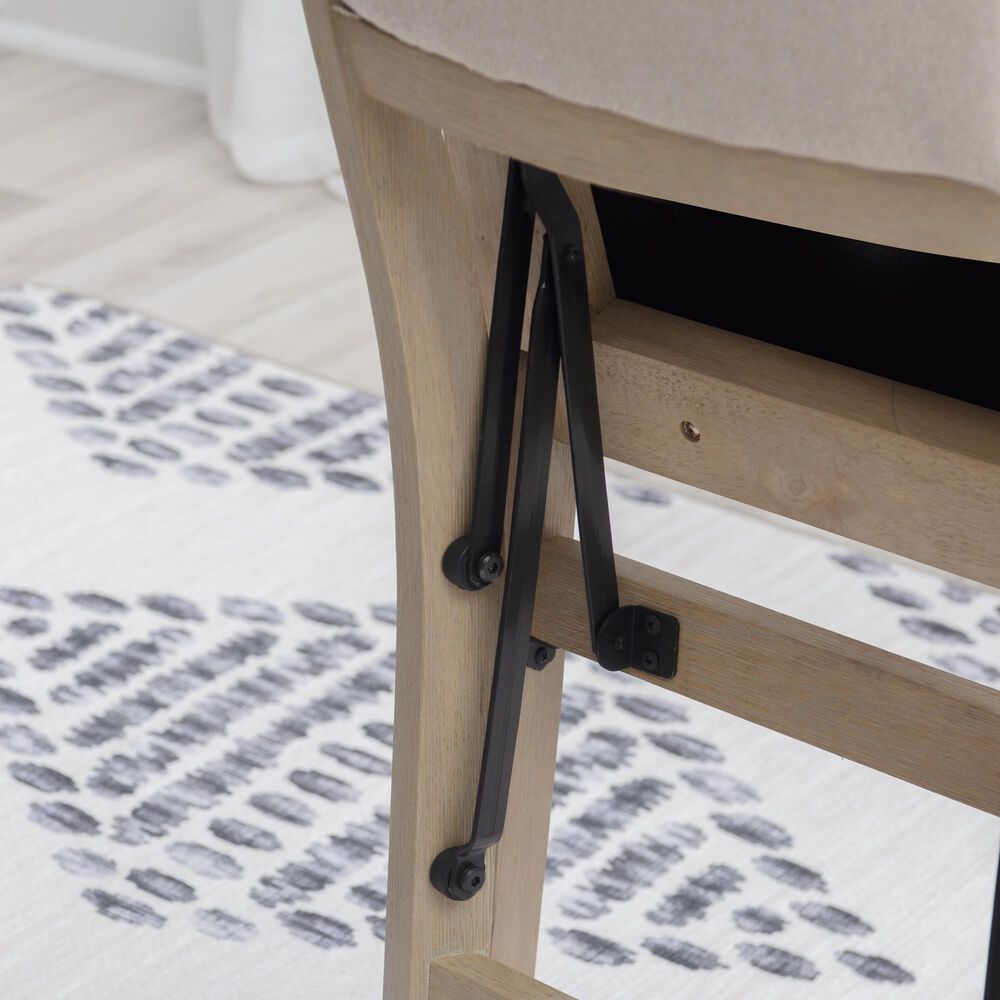 Linon Home Decor Keira Folding Chair in Grey Wash (Set of 2), , large