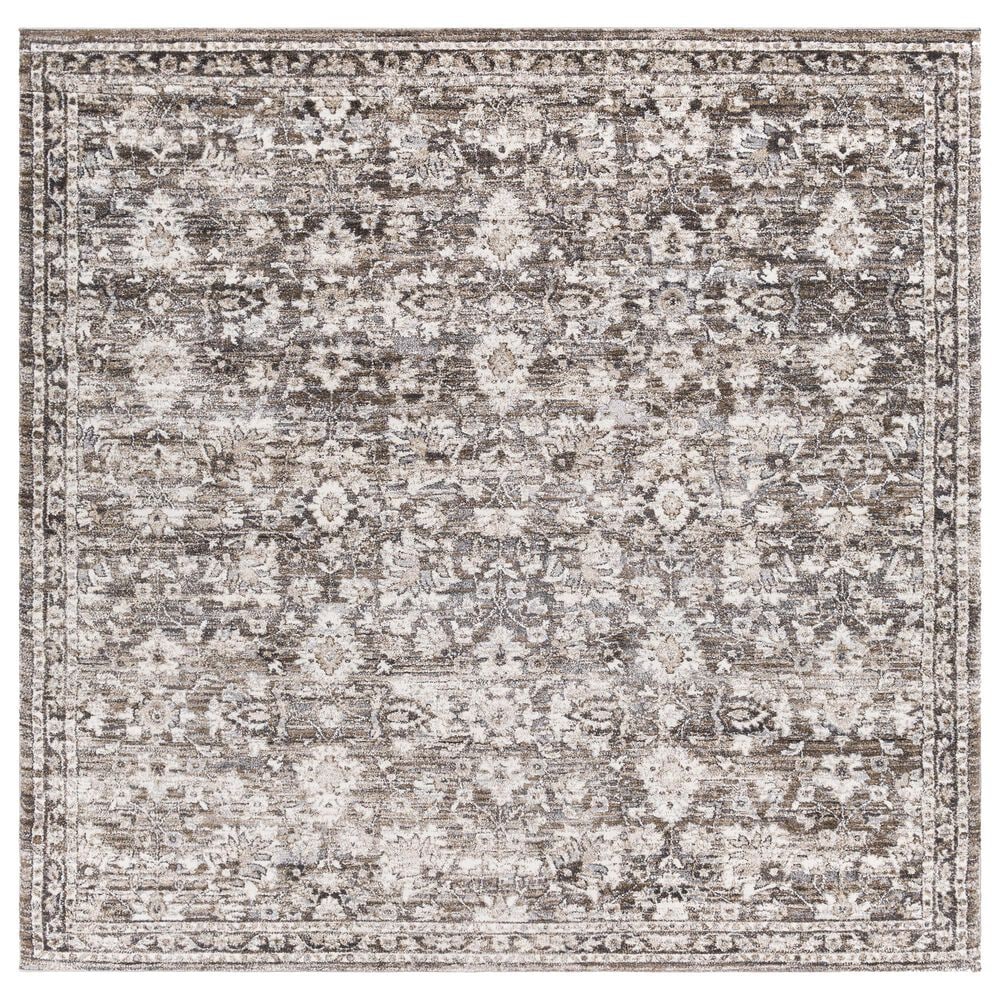 Surya Tuscany 7"10" Square Brown, Camel and Gray Area Rug, , large