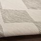Nourison Positano Geometric Light Grey 5" x 7" Indoor/Outdoor Area Rug, , large