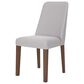 Ashley Lyncott Dining Chair with Gray Cushion in Medium Brown, , large
