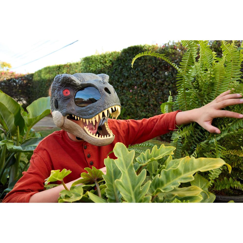 Mattel Rebirth T-Rex Rage N Roar Mask with LED Light Up Eyes, , large