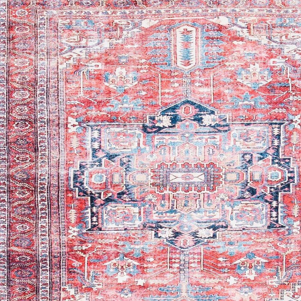 Safavieh Serapi Southwestern 6&#39;7&quot; x 9&#39; Red and Navy Area Rug, , large