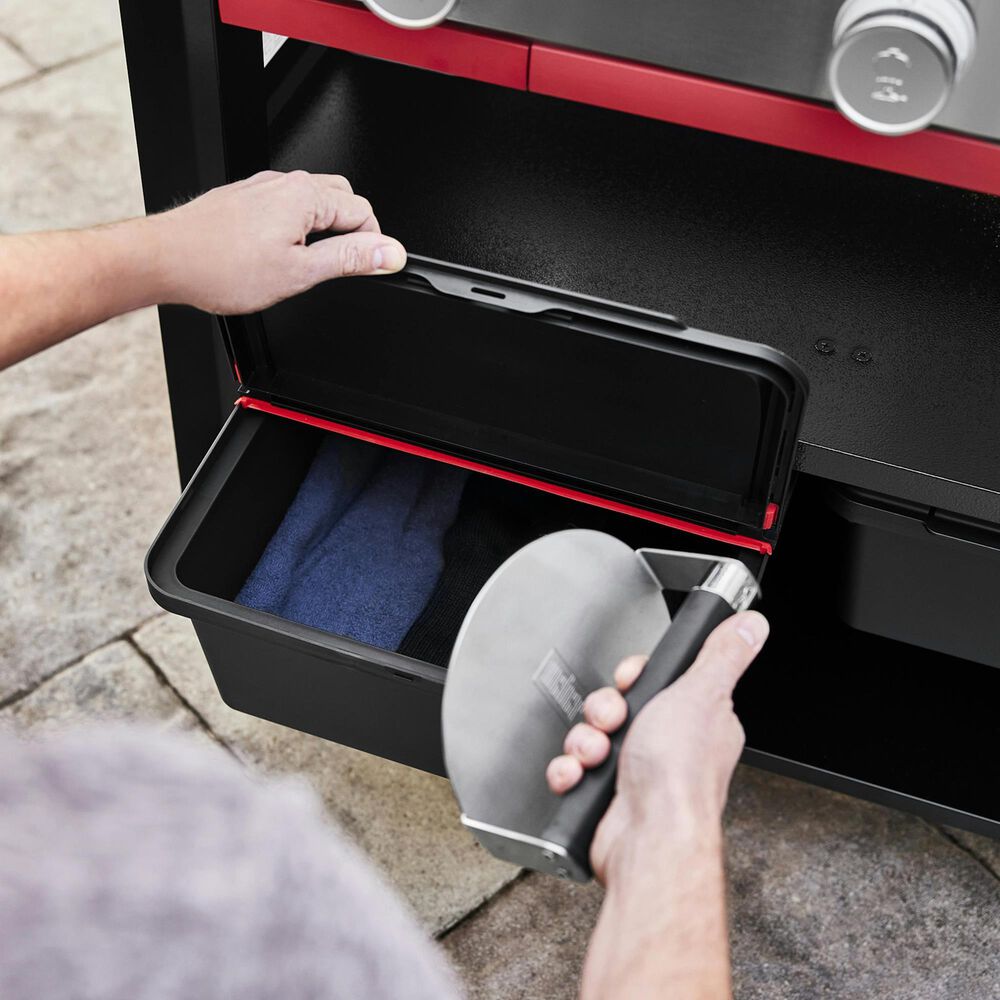 Weber Works Outdoor Storage Bin in Black, , large