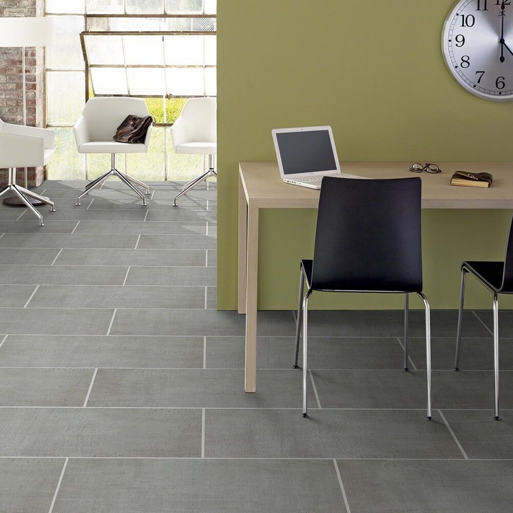 Shaw Tessuto Grigio 12&quot; x 24&quot; Porcelain Tile, , large