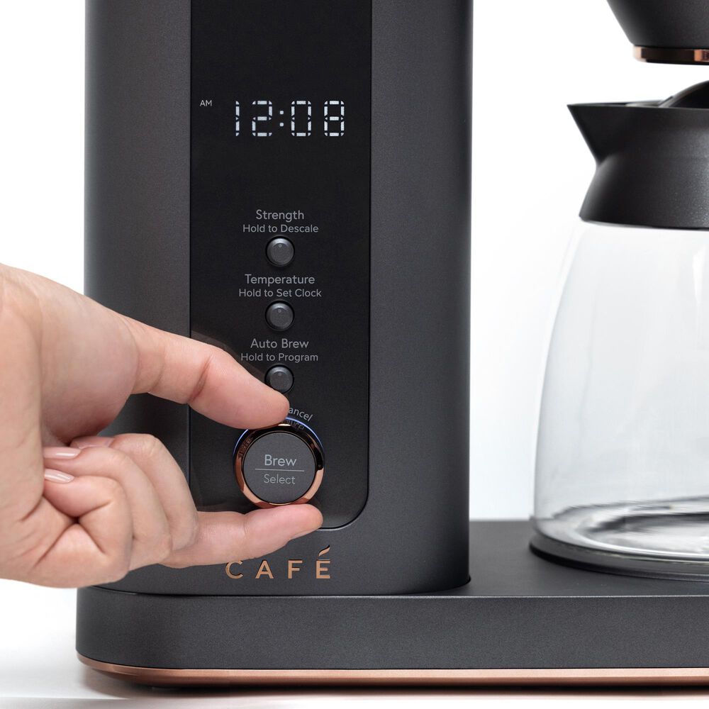 Cafe Specialty Drip Coffee Maker with Glass Carafe in Matte Black, , large