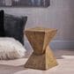 Hearth and Haven Tess Outdoor Twist-Shape Side Table in Natural, , large