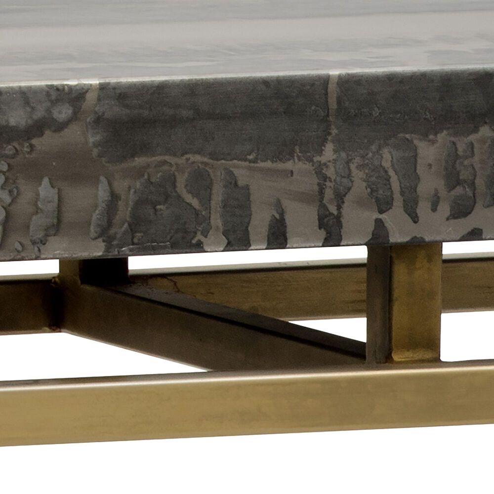 37B Toreno Console Table in Antique Brass and Black, , large
