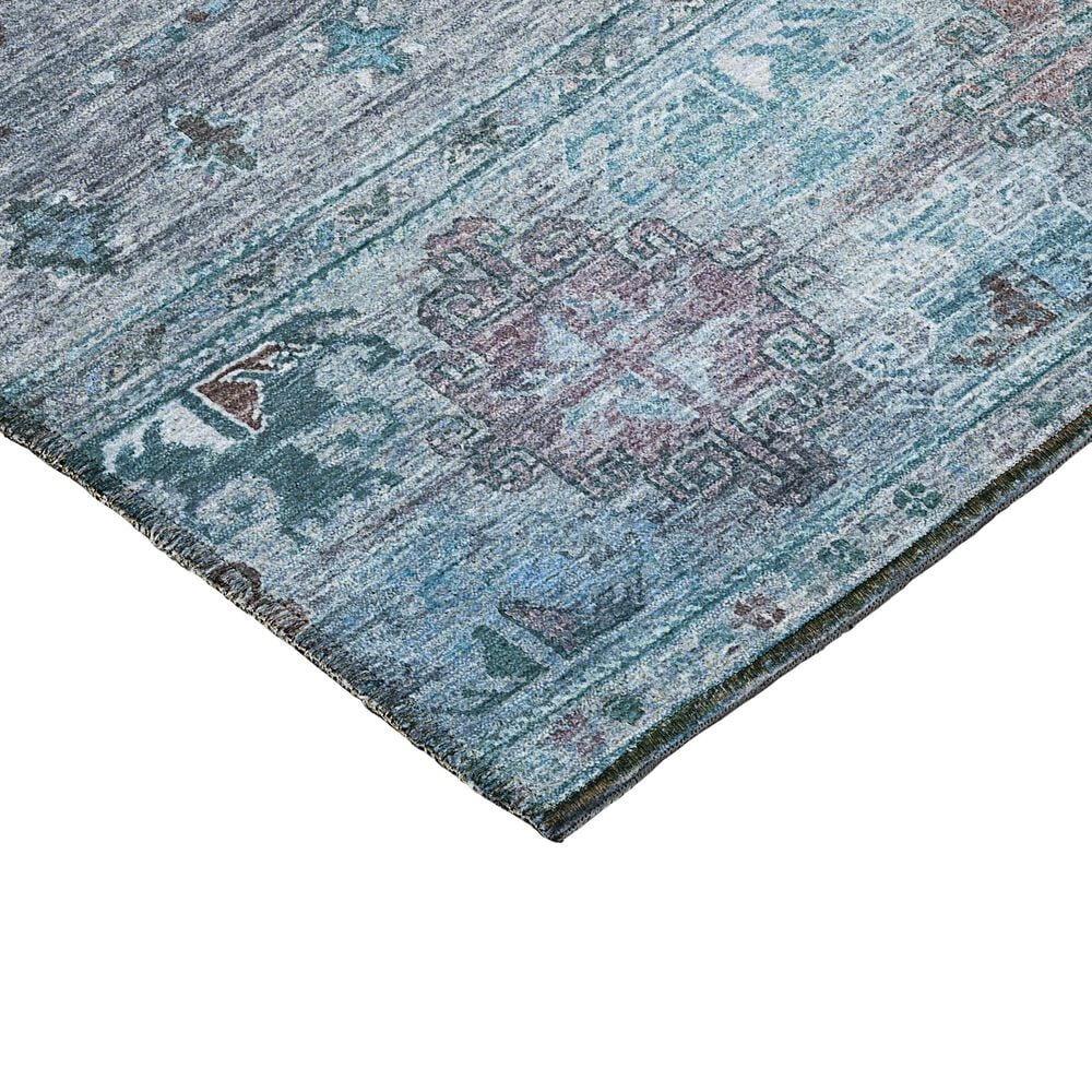 Dalyn Rug Company Karaj KJ5 2&#39;3&quot; x 7&#39;6&quot; Blue Indoor/Outdoor Runner, , large