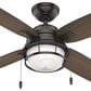 Hunter Ocala 52" Outdoor Ceiling Fan with LED Lights in Noble Bronze, , large