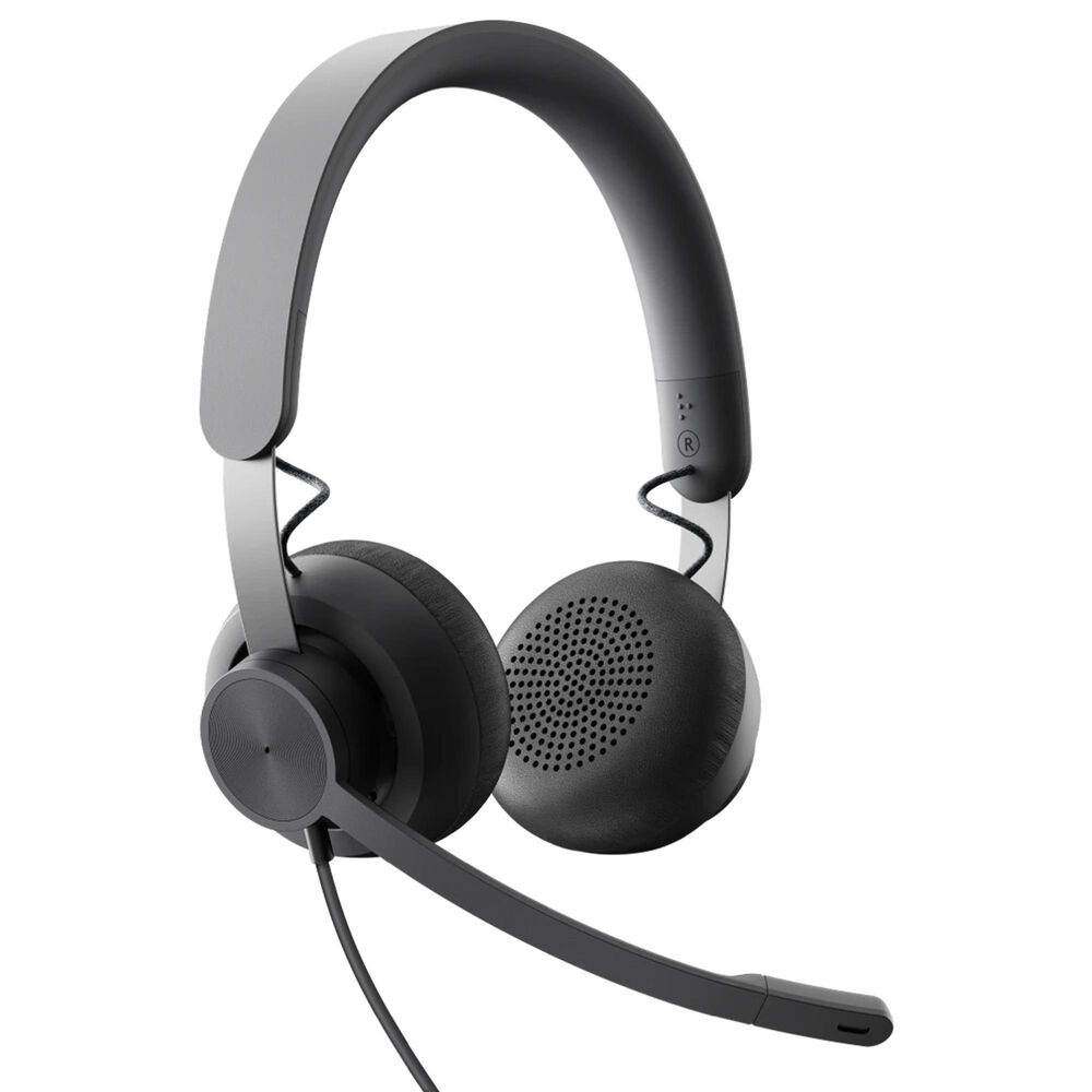 Logitech Zone 750 Wired Headset in Black, , large