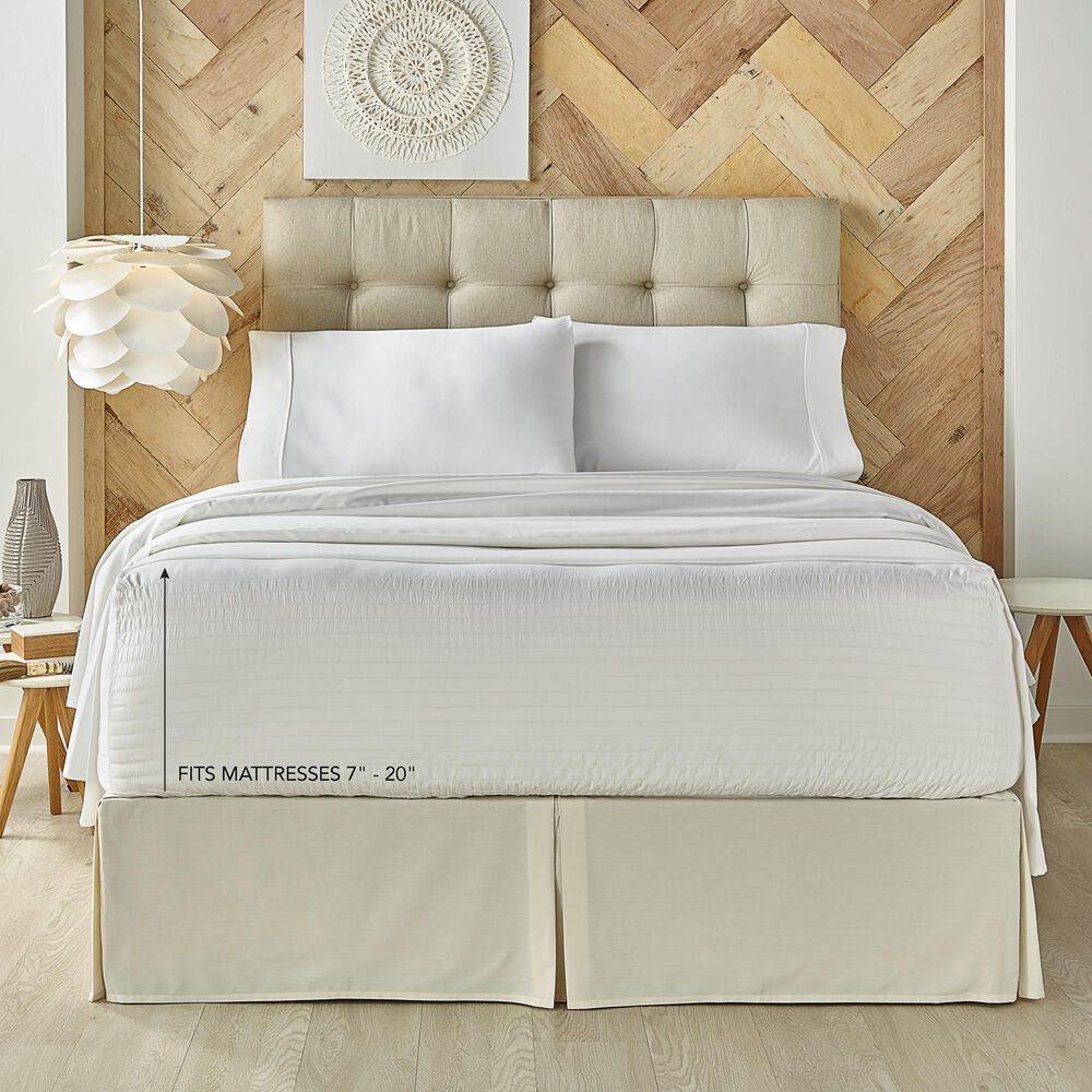 J. Queen New York Royal Fit 4-Piece Full Sheet Set in White, , large