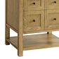 James Martin Vanities Breckenridge 30" Single Bathroom Vanity in Light Natural Oak with 3 cm Lime Delight Quartz Top and Rectangular Sink, , large