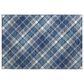 Dalyn Rug Company Soft Essentials Plaid Navy 2"6" x 3"10" Indoor/Outdoor Area Rug, , large
