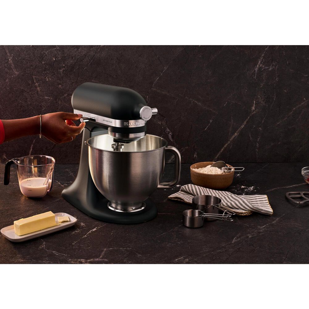 KitchenAid Artisan Plus 5-Quart Stand Mixer in Black Matte, , large