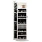 GigaCloud Swivel Jewelry Cabinet with Full Length Mirror and Locking Mechanism in White, , large