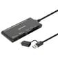 Manhattan USB 3.0 Type-C/Type-A Combo Multi-Card Reader/Writer in Black, , large