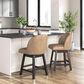 Ashley Neymorton 24.13" Swivel Counter Stool in Dark Grayish Brown, , large