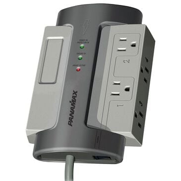 Panamax M4-EX 4 AC Outlet Surge Protection in Gray and Silver, , large
