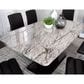 Sunset Dyane 7-Piece Counter Height Dining Set in Black and Silver Chrome, , large