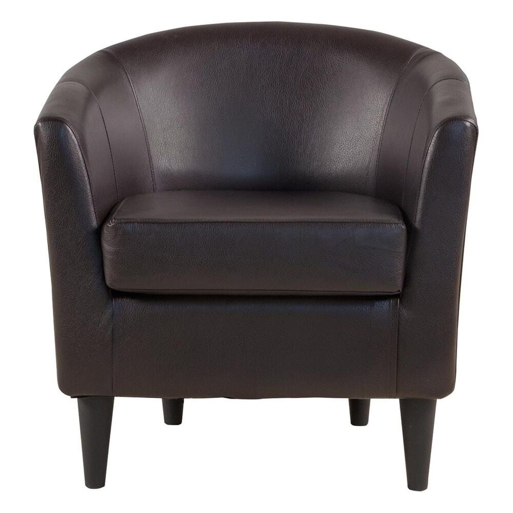 Overman International Corp Windsor Accent Chair in Rodeo Dark Brown, , large