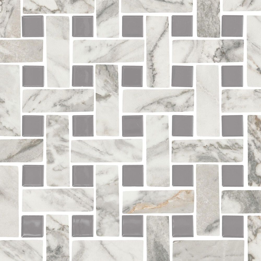 Dal-Tile Divinium  Zion 13-1/8&#39;&#39; x 13-1/8&#39;&#39; Ceramic Mosaic Sheet, , large
