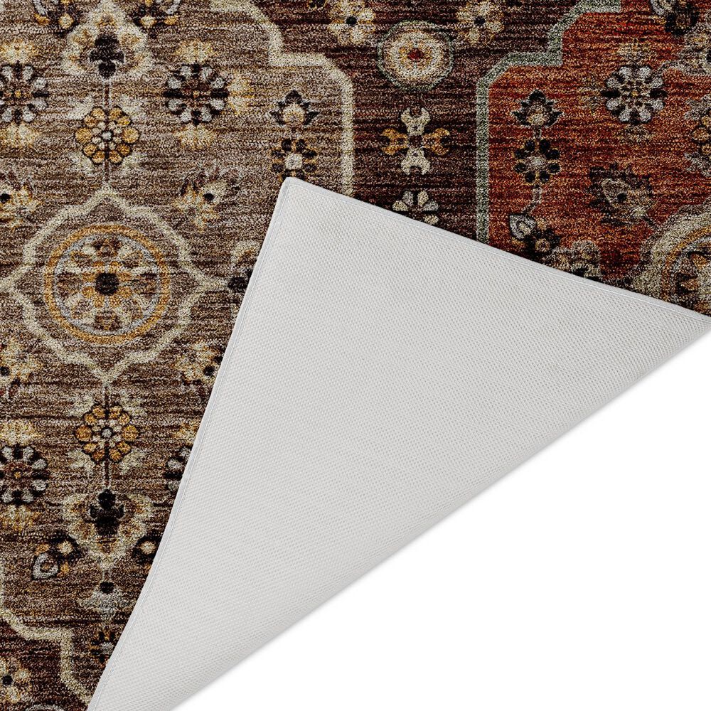 Dalyn Rug Company Silk Road Chocolate, Ivory, Gold, Copper, Gray, Taupe and Blue 1&#39;8&quot; x 2&#39;6&quot; Area Rug, , large