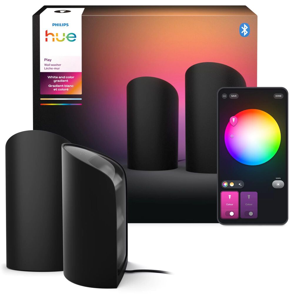 Phillips Hue Play Wall Washer in Black (Set of 2), , large