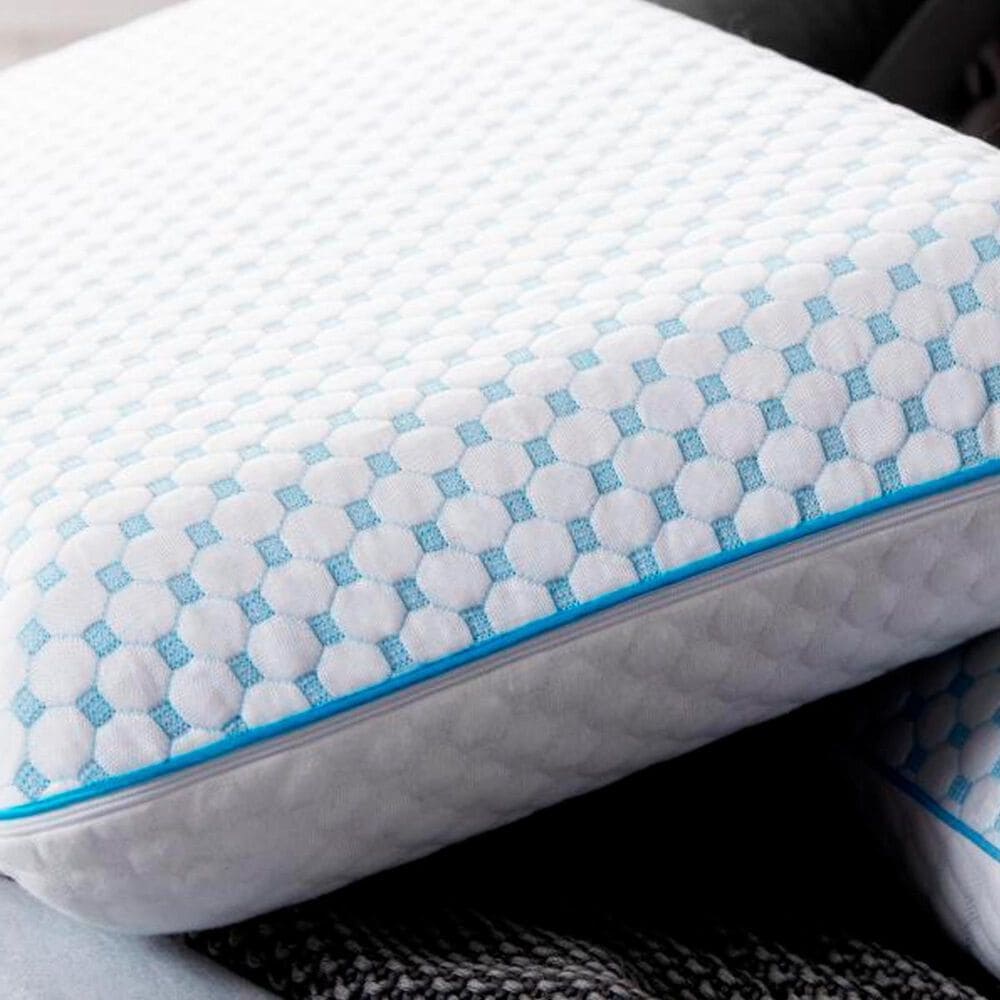 Malouf Weekender Gel Memory Foam with Reversible Cooling Cover King Pillow, , large