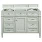 James Martin Vanities Brittany 48" Single Bathroom Vanity in Sage Green with Single Hole 3 cm White Zeus Quartz Top and Rectangular Sink, , large