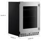 KitchenAid 5.2 Cu. Ft. Undercounter Refrigerator with Metallic Accents and Left Hinge in PrintShield Stainless Steel, , large