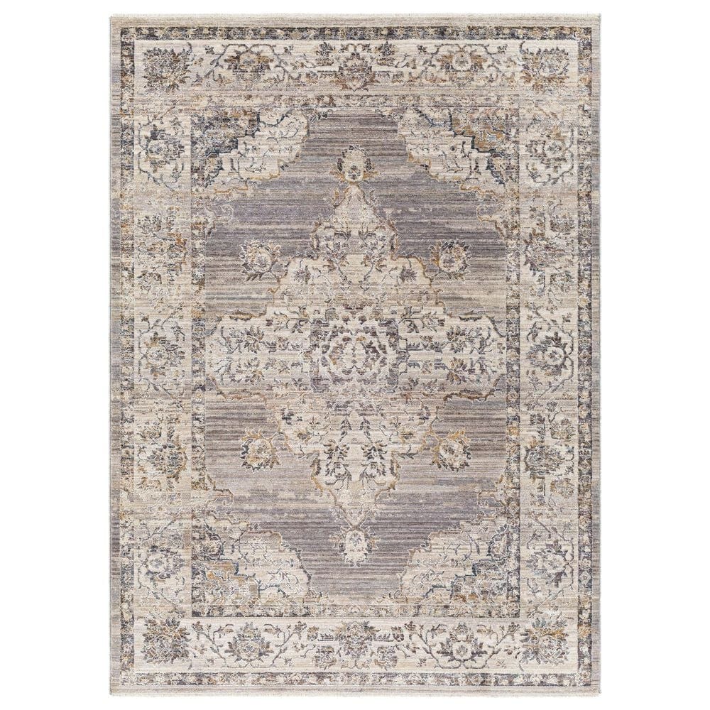 Surya Aida 2" x 2"11" Beige, Medium Gray, Tan, Gray, Charcoal and Deep Teal Area Rug, , large