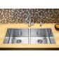Blanco Precision 37" 50/50 Equal Double Bowl Kitchen Sink in Satin Polished, , large