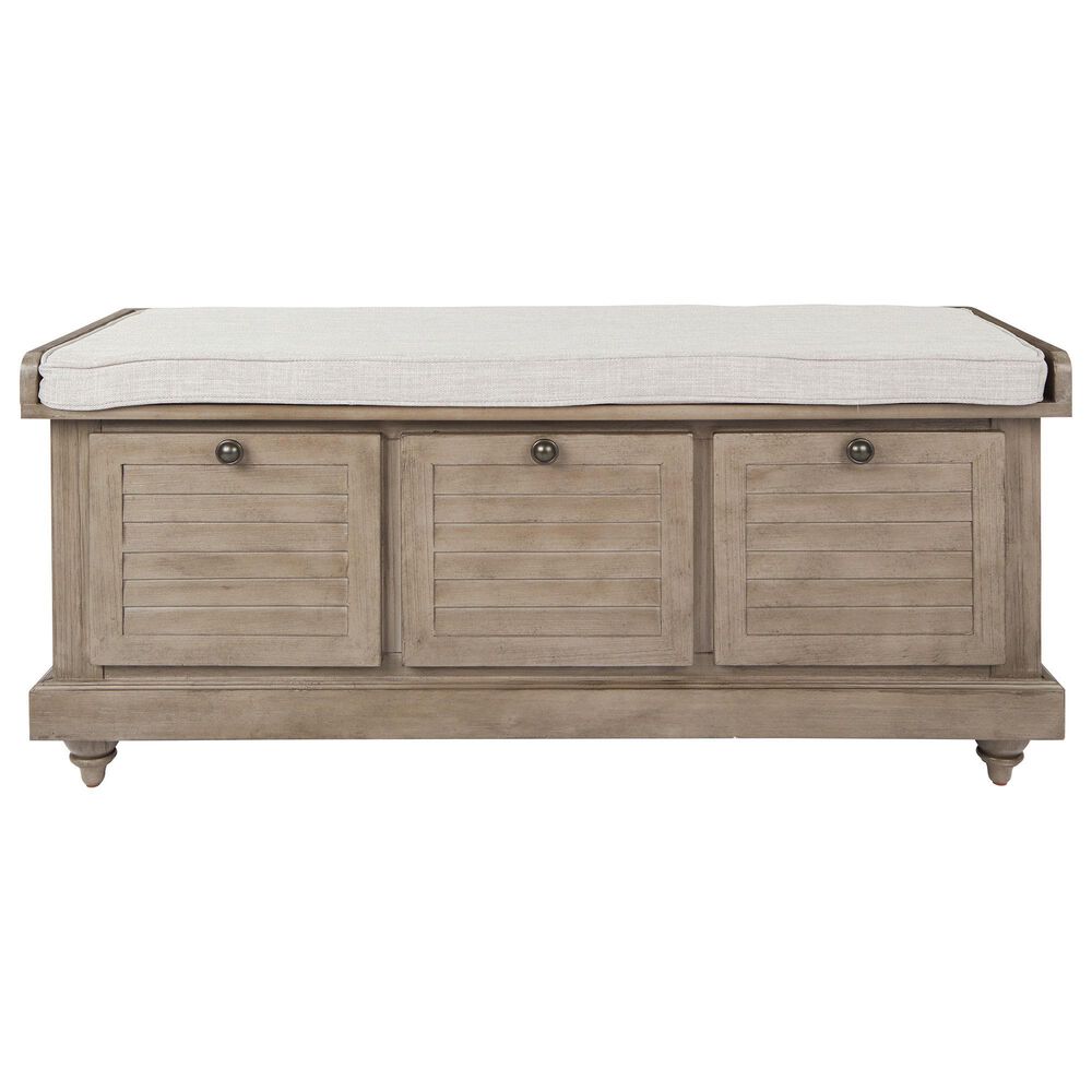 OSP Home Dover Storage Bench in Antique Gray, , large