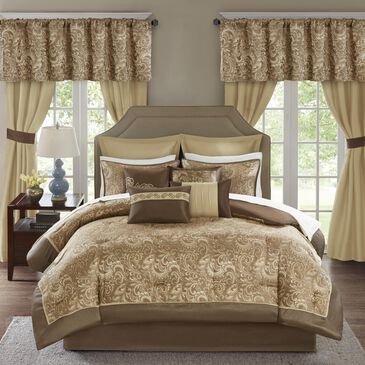 Hampton Park Brystol 24-Piece Queen Room in a Bag in Brown, , large