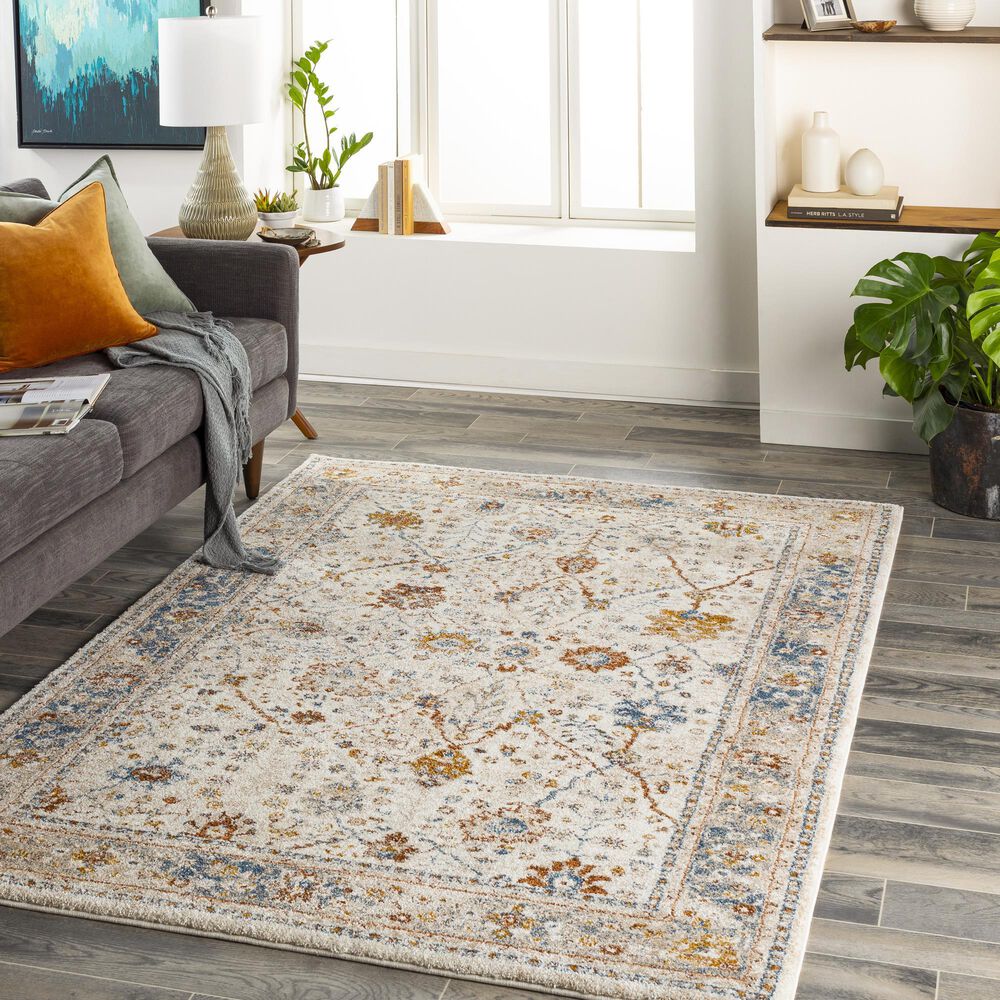 Surya Tuscany 8&#39;10&quot; x 12&#39;1&quot; Beige, Blue and Rust Area Rug, , large