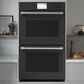 Cafe 2-Piece Kitchen Package with Matte Black 30" Smart Built-In Convection Double Wall Oven and Stainless Steel 30" Gas Cooktop, , large