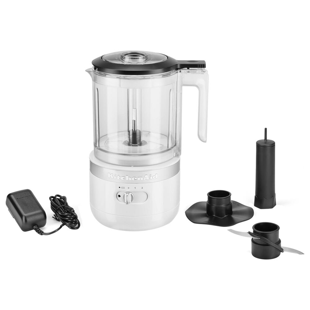 KitchenAid Cordless 5 Cup Food Chopper in White, , large