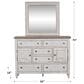 Belle Furnishings Heartland Dresser and Mirror in Antique White, , large