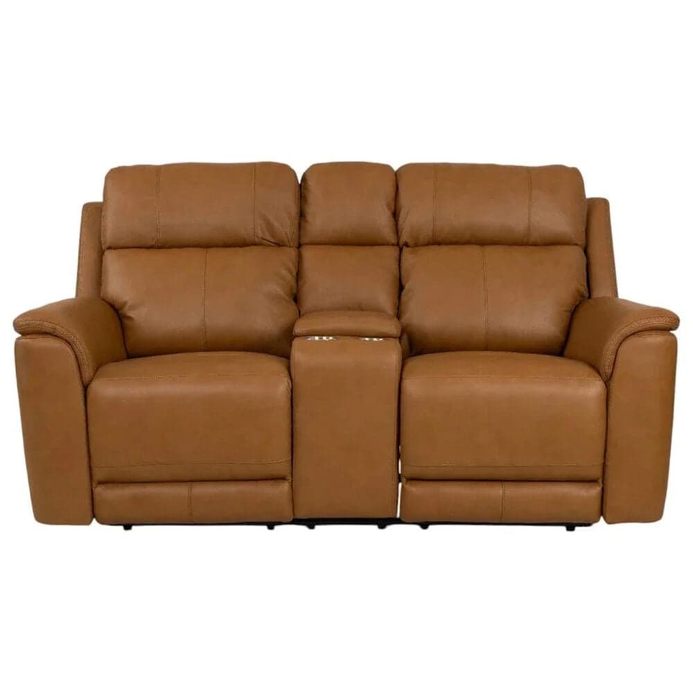 Mayberry Hill Mustang Power Reclining Loveseat in Aline Butternut, , large