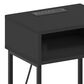 HOMLUX 19.7" 3-Tier End Table in Americano and Black, , large