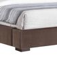 Crystal City Pearson King Upholstered Bed in Chocolate, , large