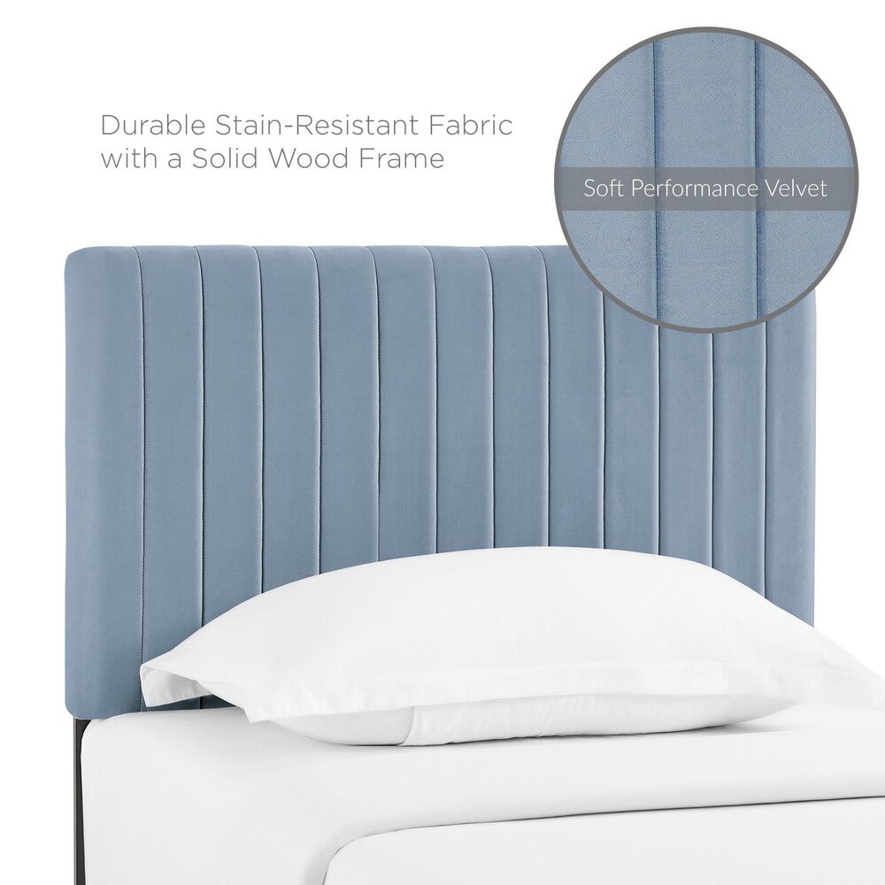 Modway Keira Upholstered Twin Headboard in Light Blue, , large