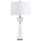 Crestview Collection Harrison Table Lamp in White and Brass, , large