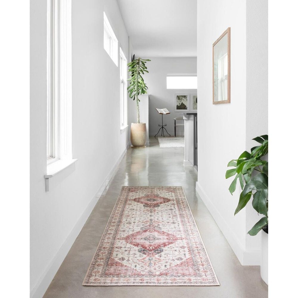 Loloi II Skye SKY-02 2&#39;6&quot; x 7&#39;6&quot; Ivory and Berry Runner, , large