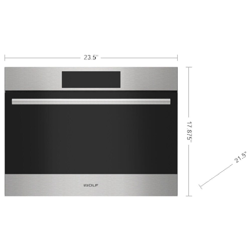Wolf Appliances 24" E Series Transitional Drop-Down Door Speed Oven in Stainless Steel, , large