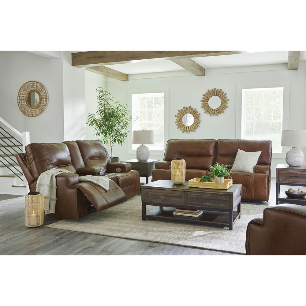 Ashley Francesca Power Reclining Sofa in Auburn, , large